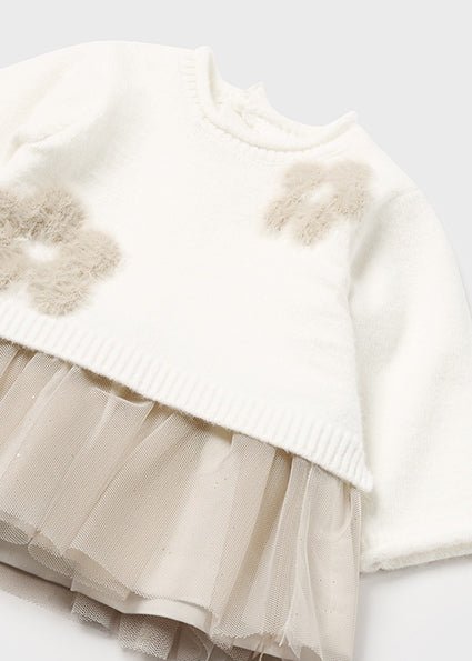 Abito Maglia e Tulle - Coccole e Ricami