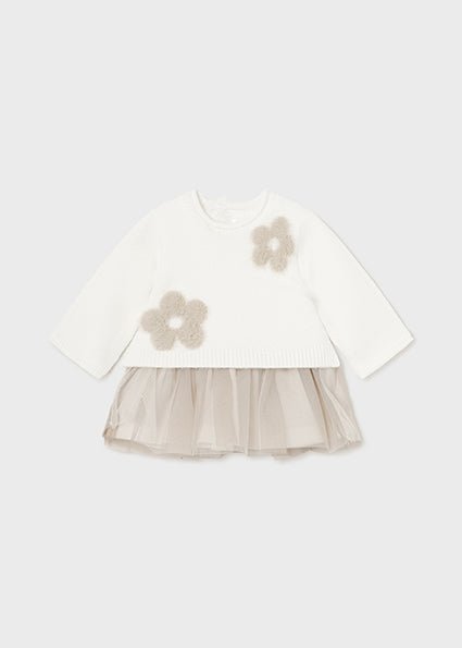 Abito Maglia e Tulle - Coccole e Ricami