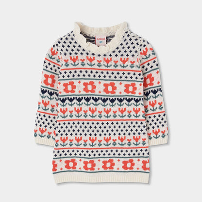 Abito Maglia Jaquard 334123 - Coccole e Ricami p.iva IT09642670583