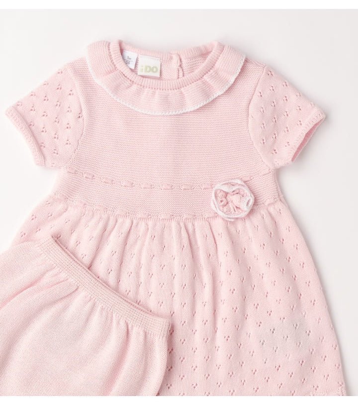 Abito Maglia Neonata 4G085 - Coccole e Ricami p.iva IT09642670583