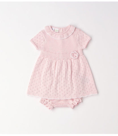 Abito Maglia Neonata 4G085 - Coccole e Ricami p.iva IT09642670583