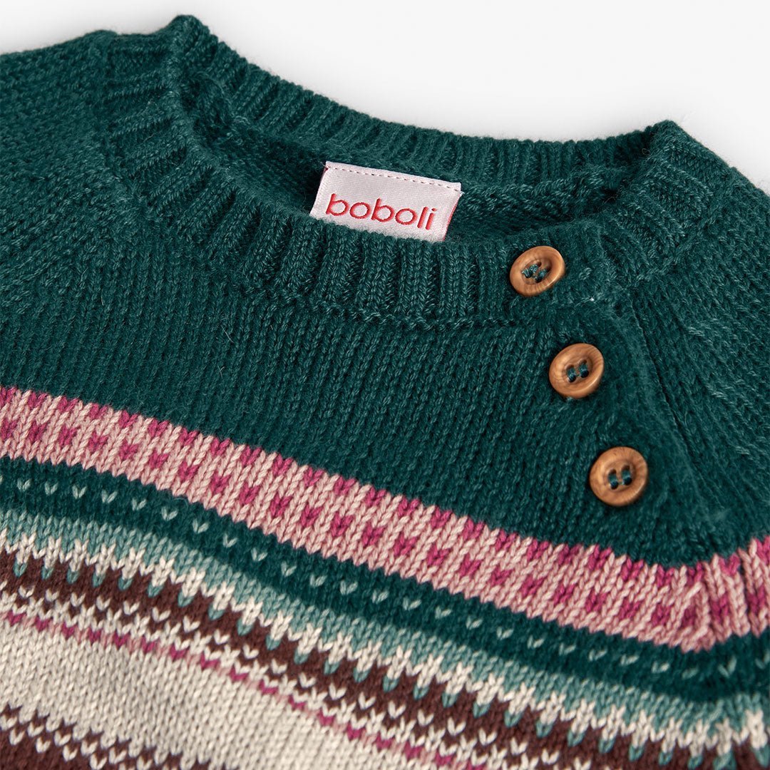 Abito Maglia Righe 232164 - Coccole e Ricami p.iva IT09642670583