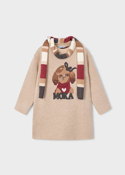 Abito Maglia Sciarpa 4919 - Coccole e Ricami p.iva IT09642670583