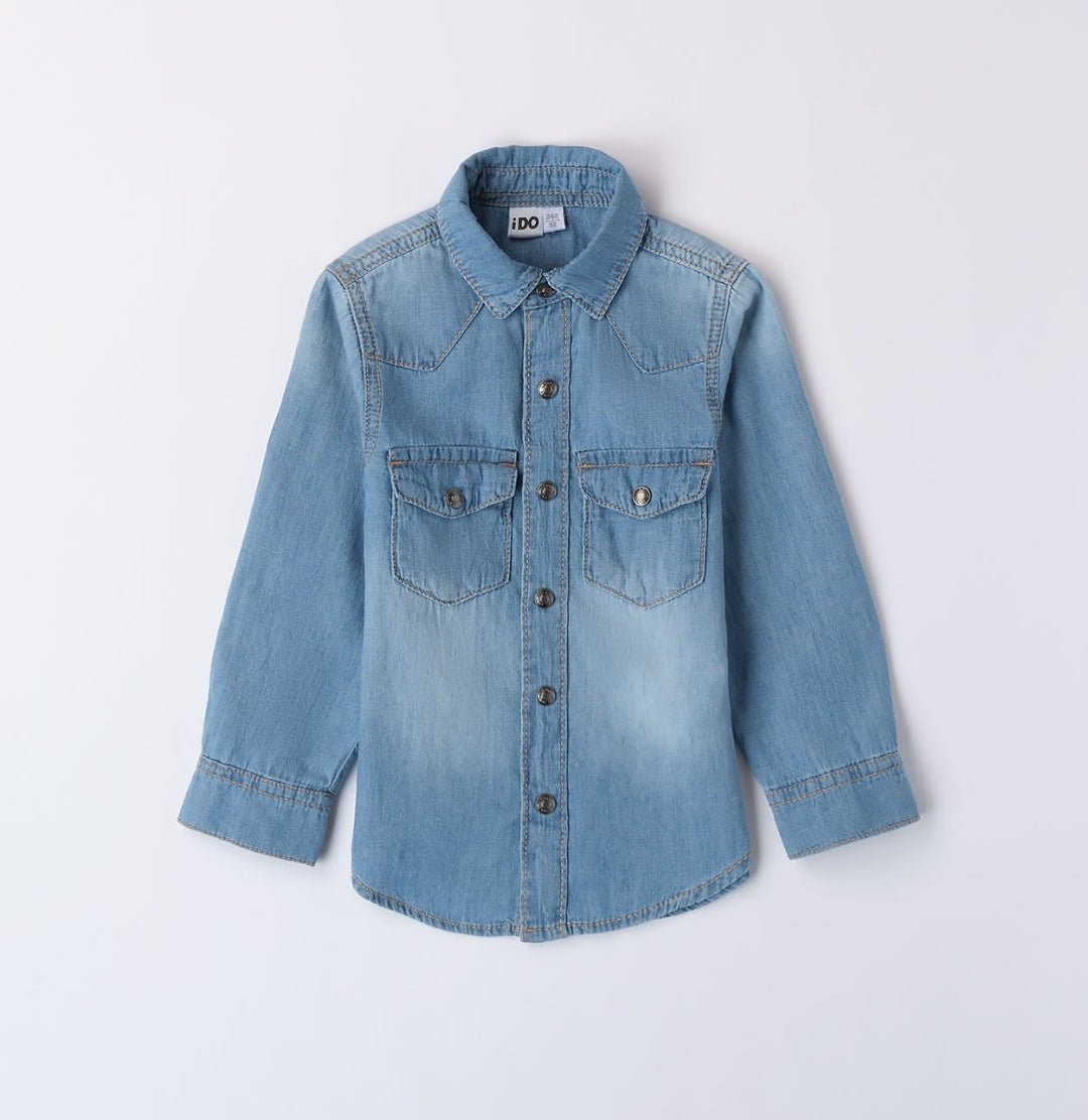 Camicia Jeans Bambino - Coccole e Ricami