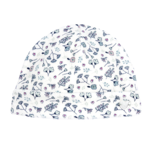 Cappello ciniglia fiorellini - Coccole e Ricami