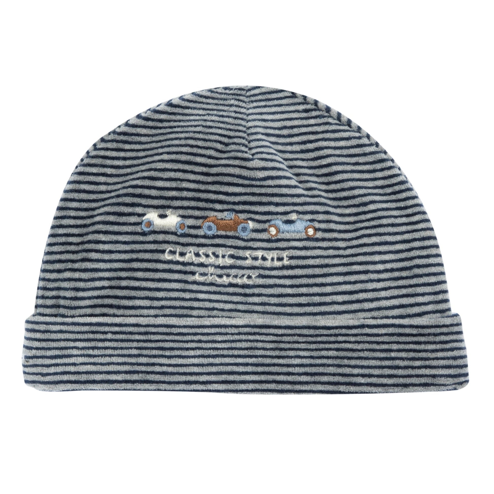 Cappello Nascita righine 102876 - Coccole e Ricami p.iva IT09642670583