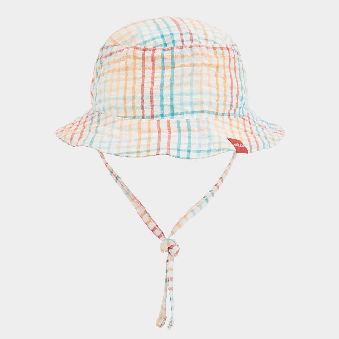 Cappello Popeline Quadri 253101 - Coccole e Ricami p.iva IT09642670583