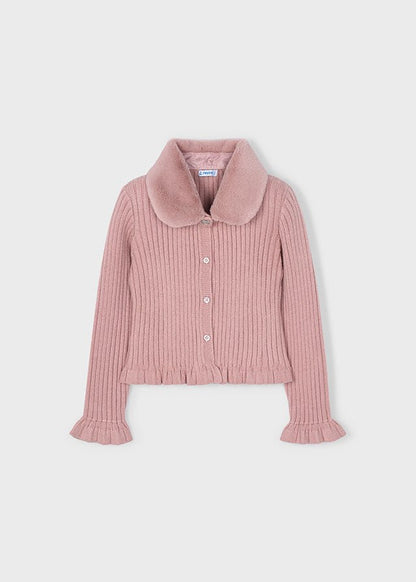 Cardigan Collo Pelliccia 4311 - Coccole e Ricami p.iva IT09642670583