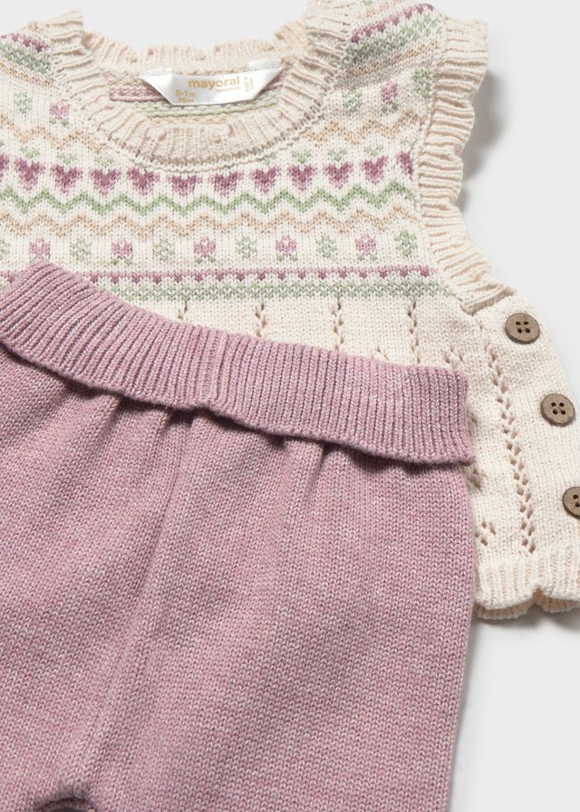 Completo 3 pezzi maglia 2757 - Coccole e Ricami