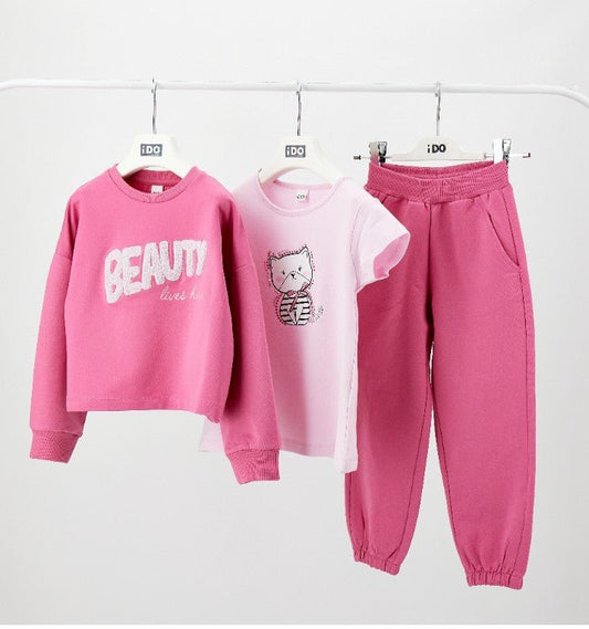 Completo 3Pezzi Bambina 4G306 - Coccole e Ricami p.iva IT09642670583