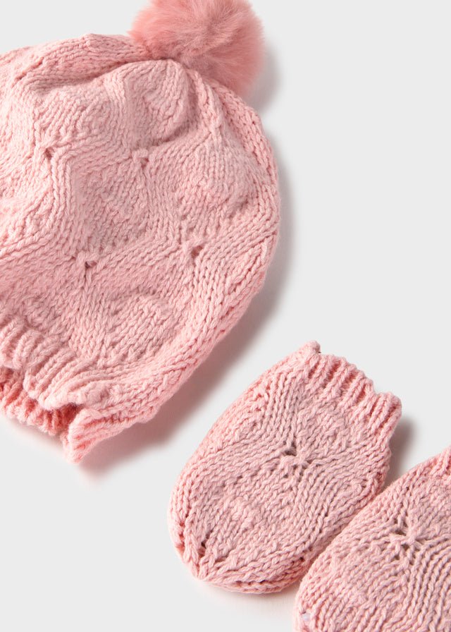 Completo cappello e manopole 9121 - Coccole e Ricami
