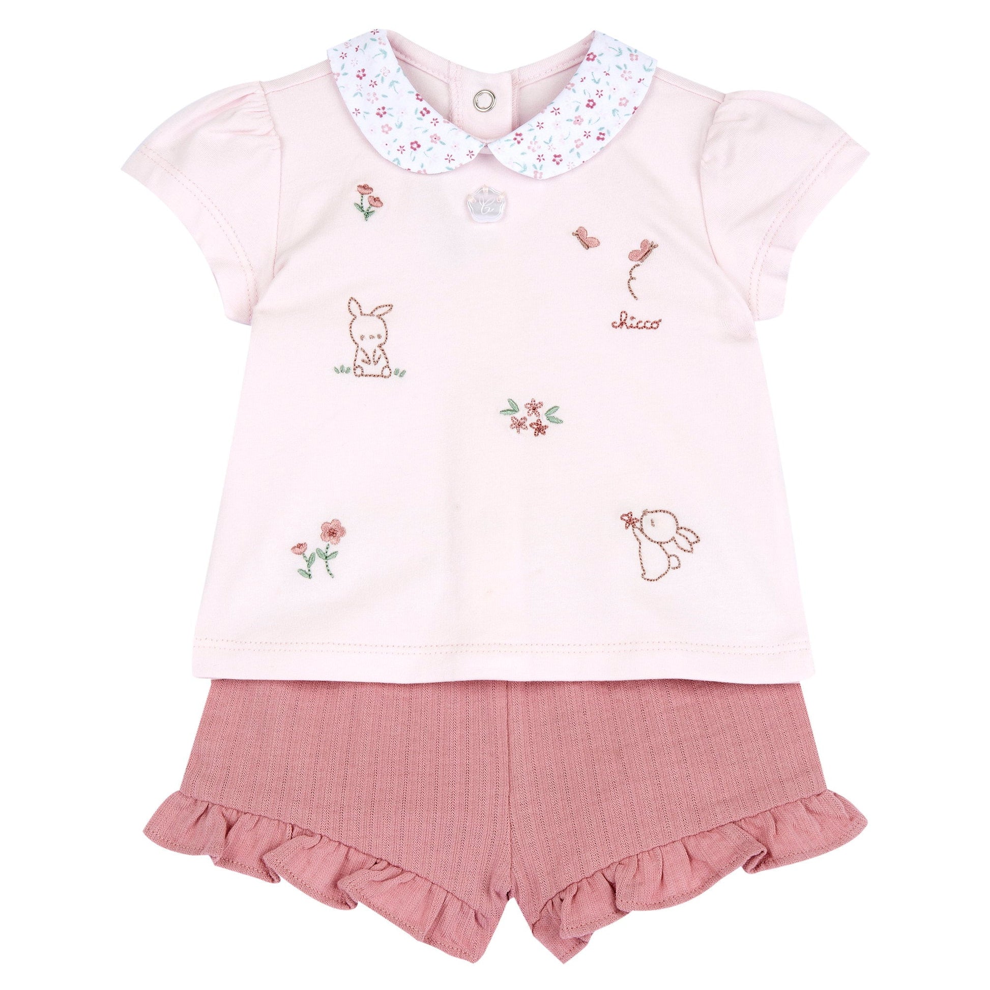 Completo Corto Fiorellini 101761 - Coccole e Ricami p.iva IT09642670583