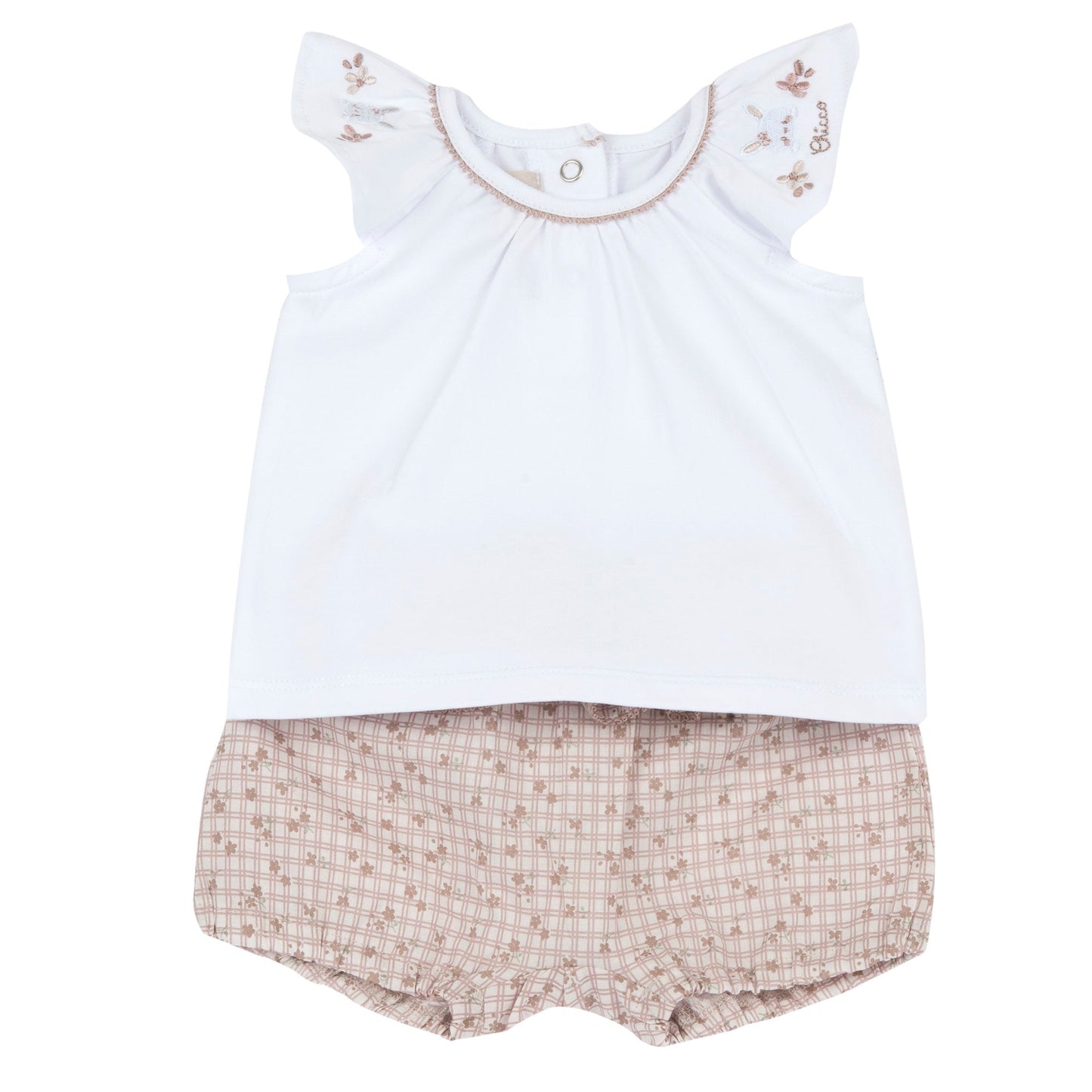 Completo Corto Fiorellini 101820 - Coccole e Ricami p.iva IT09642670583