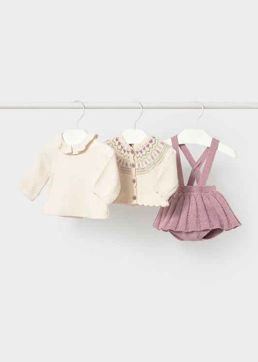 Completo gonna tricot 2804 - Coccole e Ricami