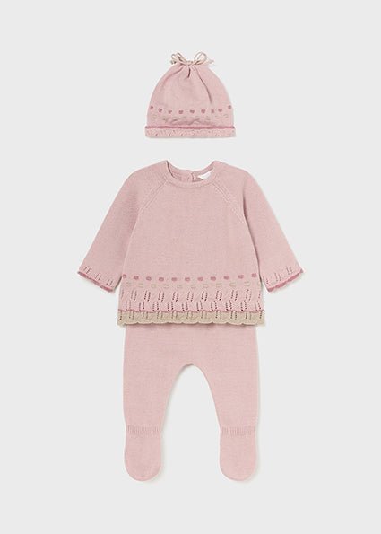 Completo Maglia Neonata con Cappello - Coccole e Ricami