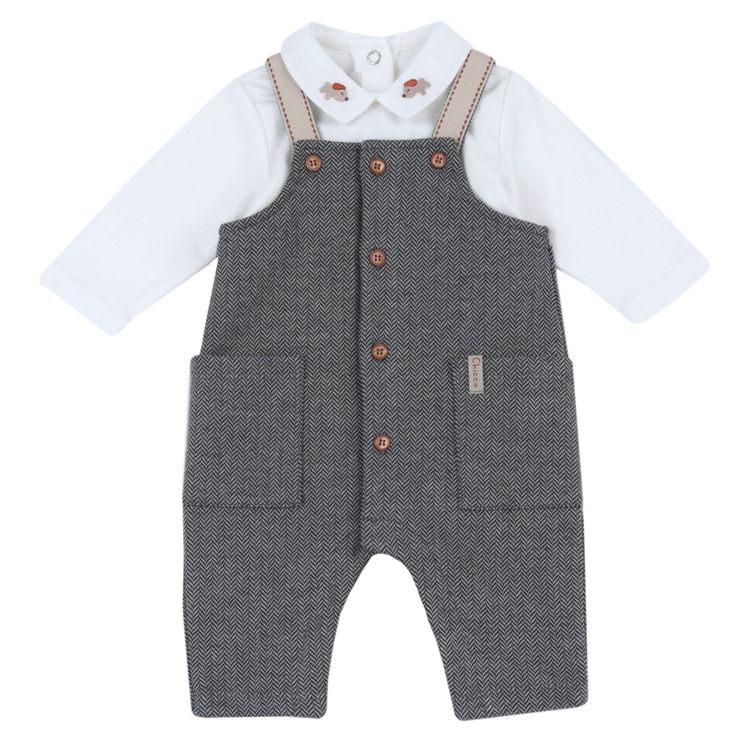 Completo Salopette 102492 - Coccole e Ricami p.iva IT09642670583