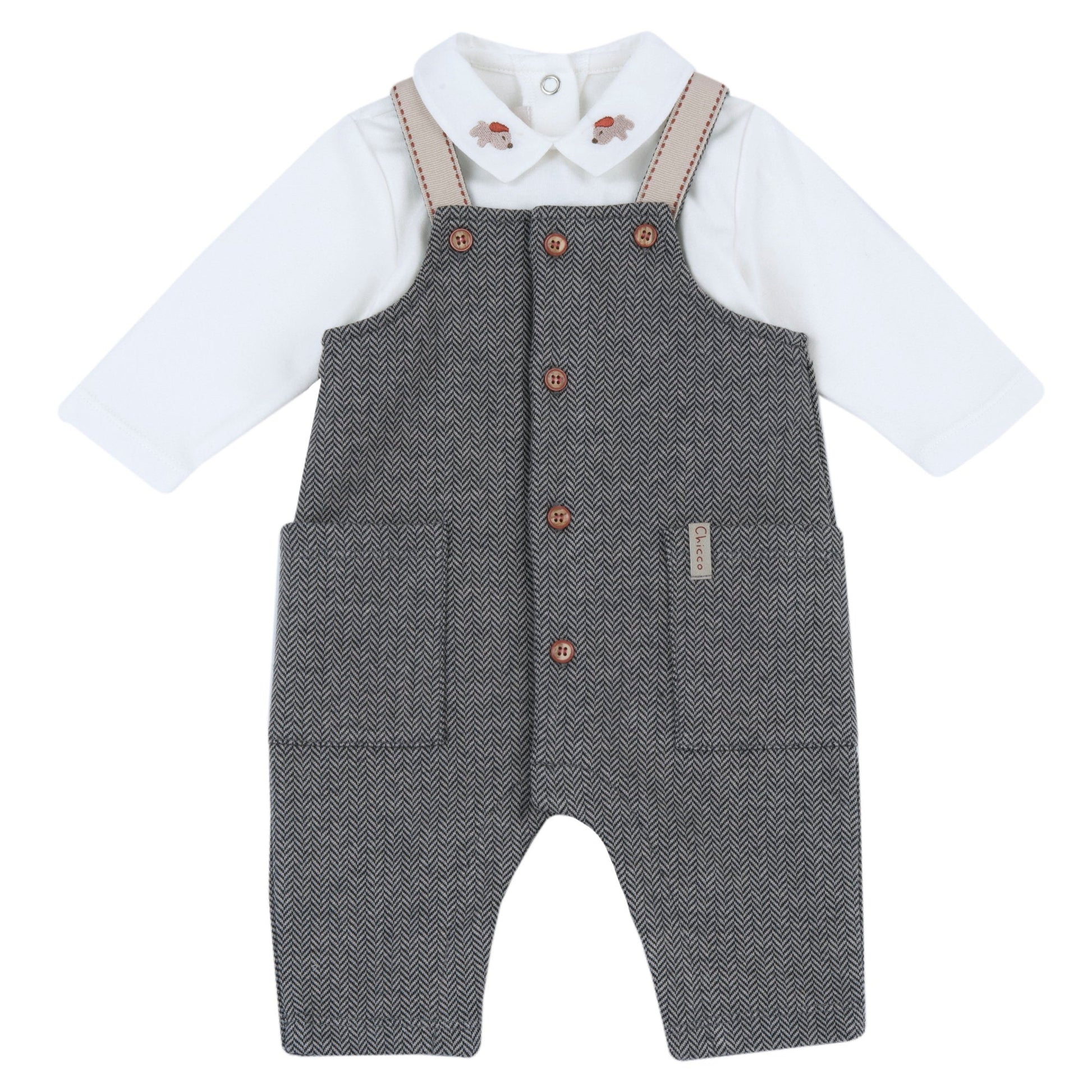 Completo Salopette 102492 - Coccole e Ricami p.iva IT09642670583