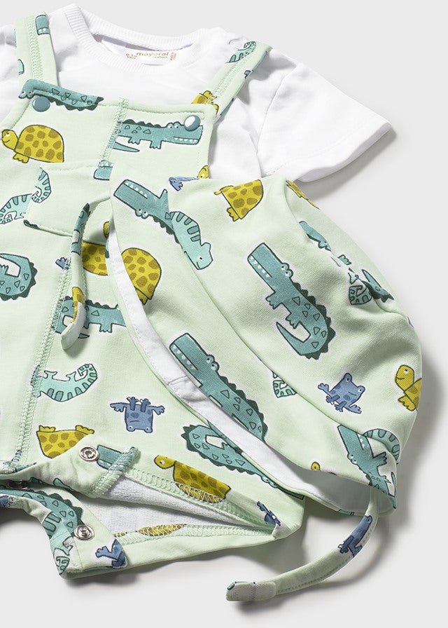 Completo Salopette con Cappello 1624 - Coccole e Ricami p.iva IT09642670583