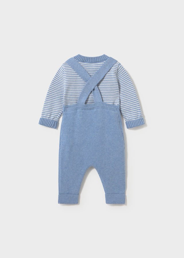 Completo Salopette tricot 2603 - Coccole e Ricami