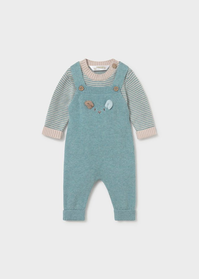 Completo Salopette tricot 2603 - Coccole e Ricami