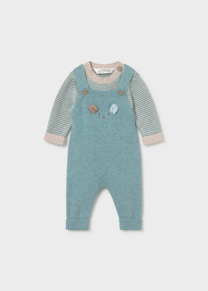 Completo Salopette tricot 2603 - Coccole e Ricami