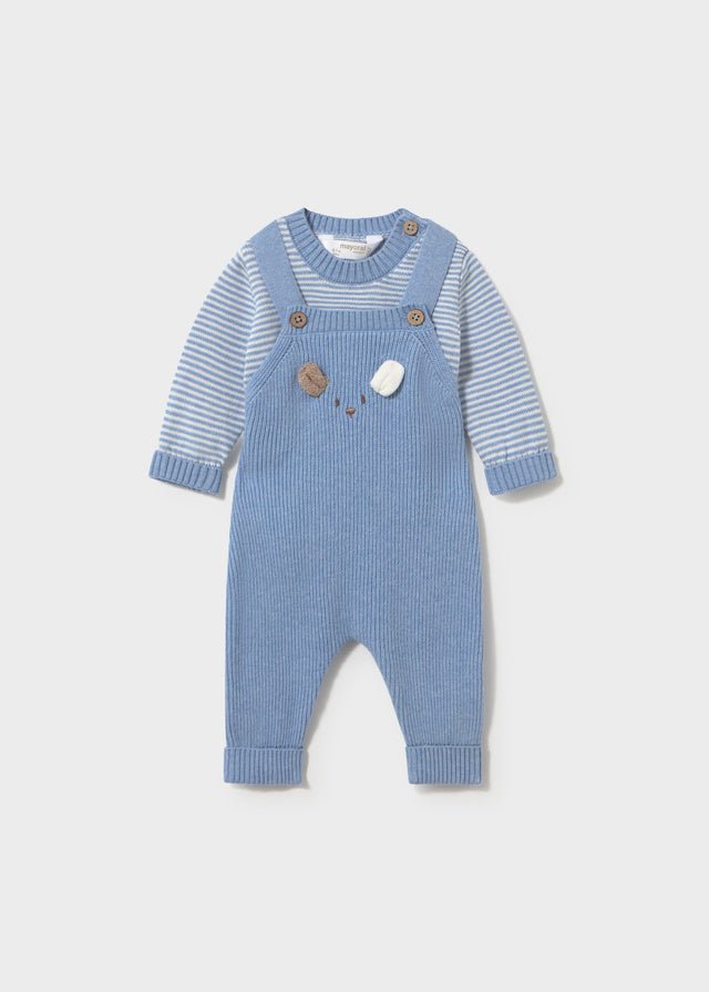 Completo Salopette tricot 2603 - Coccole e Ricami