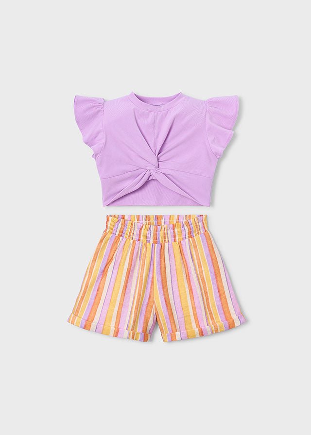 Completo Short Righe 3227 - Coccole e Ricami p.iva IT09642670583
