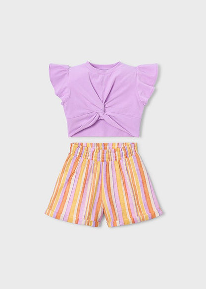 Completo Short Righe 3227 - Coccole e Ricami p.iva IT09642670583