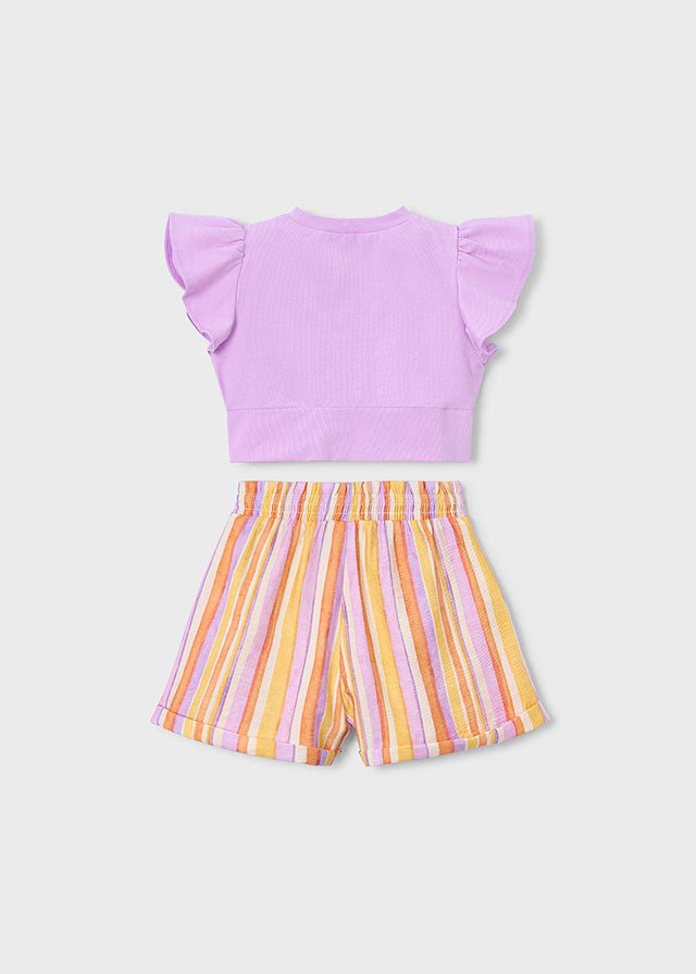 Completo Short Righe 3227 - Coccole e Ricami p.iva IT09642670583