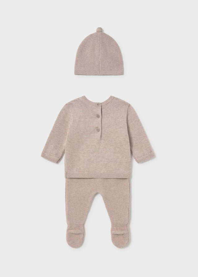 Completo tricot con cappello 2503 - Coccole e Ricami