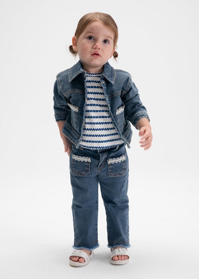 Giubbino Jeans Bimba 1490 - Coccole e Ricami p.iva IT09642670583