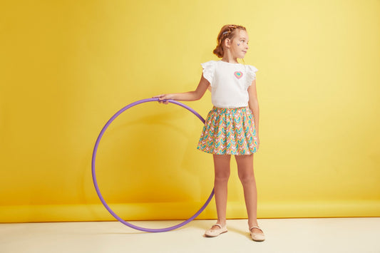 Gonna CUORI JGV95713 - Coccole e Ricami p.iva IT09642670583