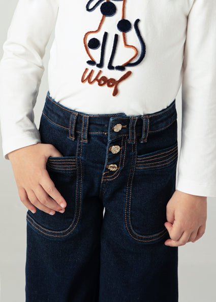 Jeans Bambina Palazzo - Coccole e Ricami