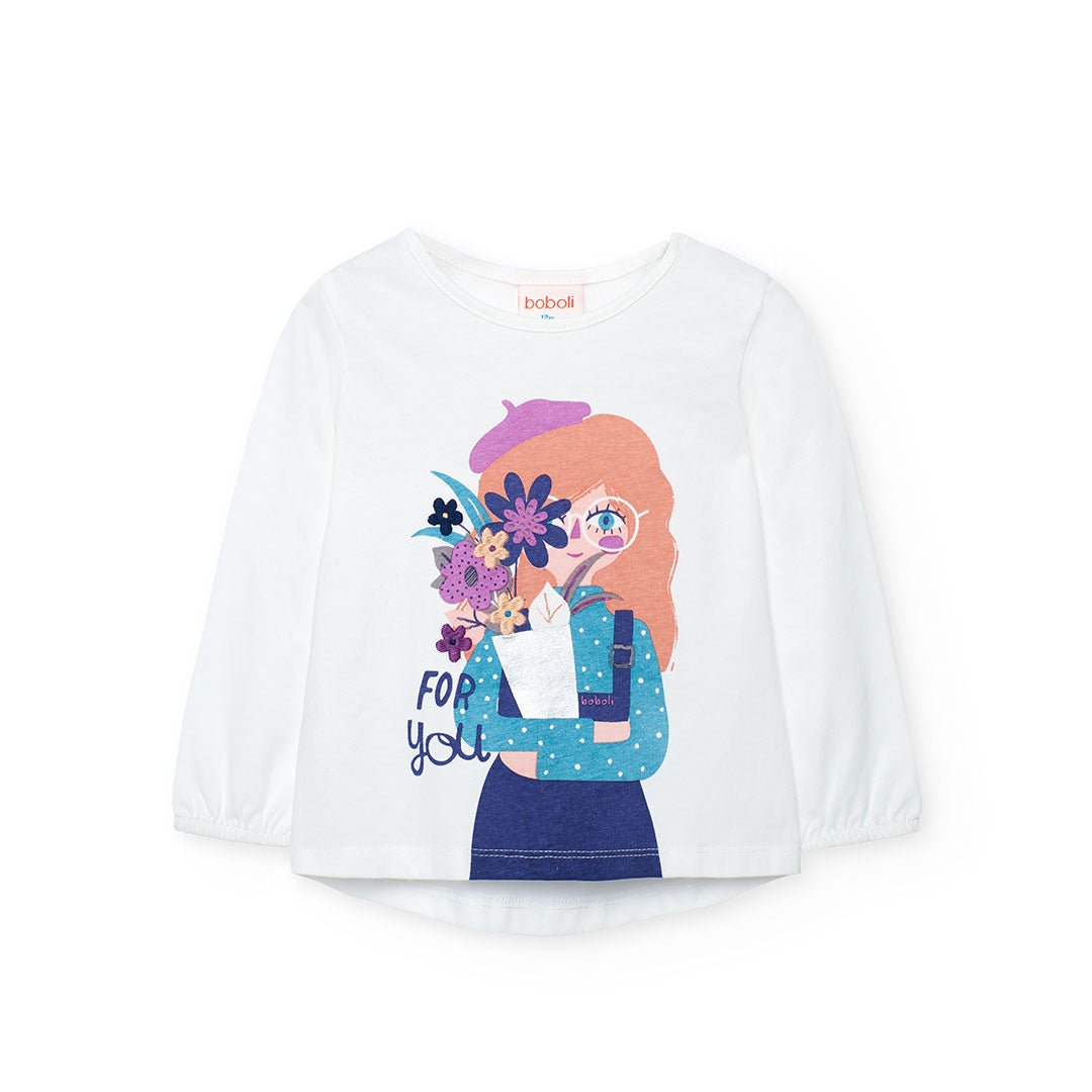 Maglia Fiori 222118 - Coccole e Ricami p.iva IT09642670583