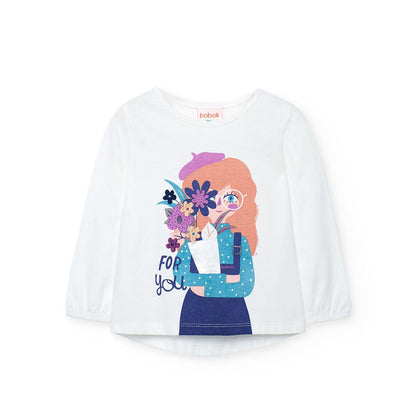 Maglia Fiori 222118 - Coccole e Ricami p.iva IT09642670583