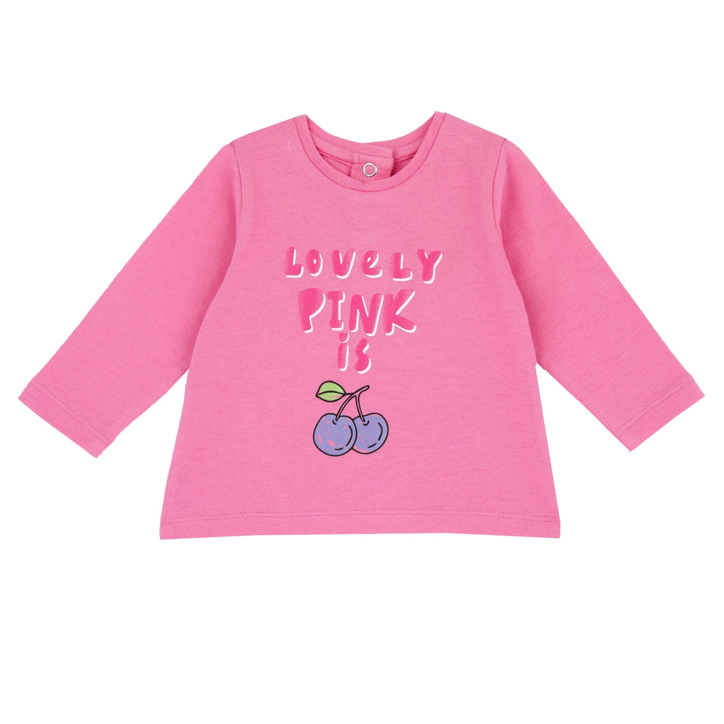 Maglia Manica Lunga Ciliegie - Coccole e Ricami p.iva IT09642670583