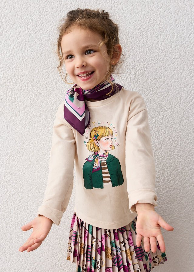 Maglietta con Foulard 4002 - Coccole e Ricami p.iva IT09642670583