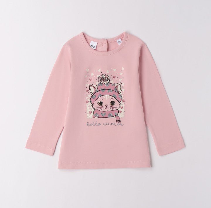 Maglietta Gattino 4F766 - Coccole e Ricami p.iva IT09642670583