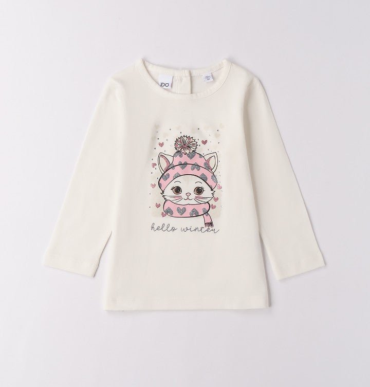 Maglietta Gattino 4F766 - Coccole e Ricami p.iva IT09642670583