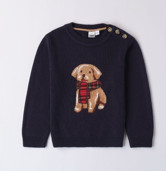 Maglione Bimbo Cane 4A421 - Coccole e Ricami p.iva IT09642670583