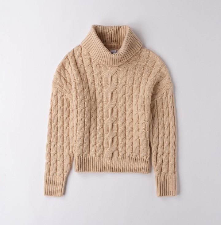 Maglione con Collo 4F891 - Coccole e Ricami p.iva IT09642670583