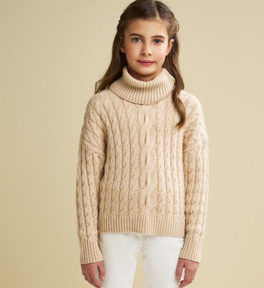 Maglione con Collo 4F891 - Coccole e Ricami p.iva IT09642670583