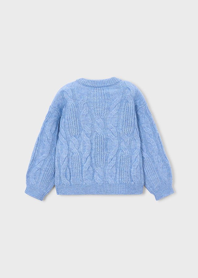 Maglione Fiori e Trecce 4319 - Coccole e Ricami