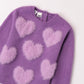 Maglione girocollo CUORI - Coccole e Ricami