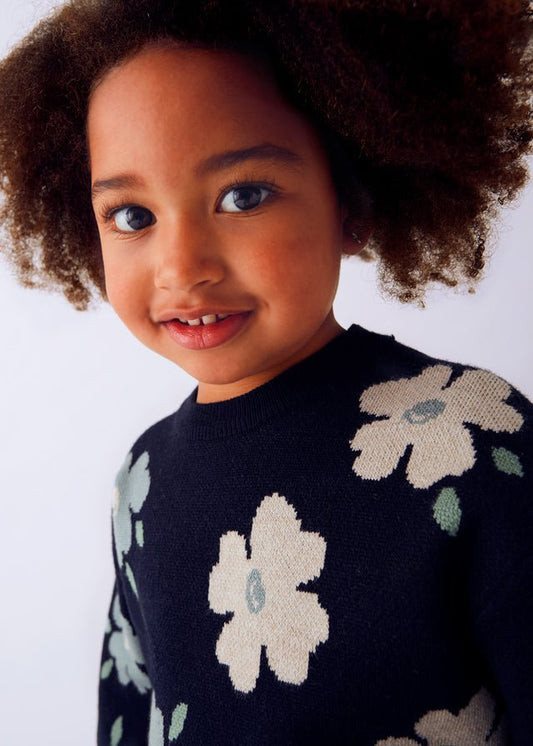 Maglione Girocollo Fiori 4303 - Coccole e Ricami p.iva IT09642670583