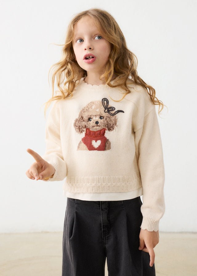 Maglione Girocollo Smerlo 4315 - Coccole e Ricami p.iva IT09642670583