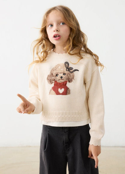 Maglione Girocollo Smerlo 4315 - Coccole e Ricami p.iva IT09642670583