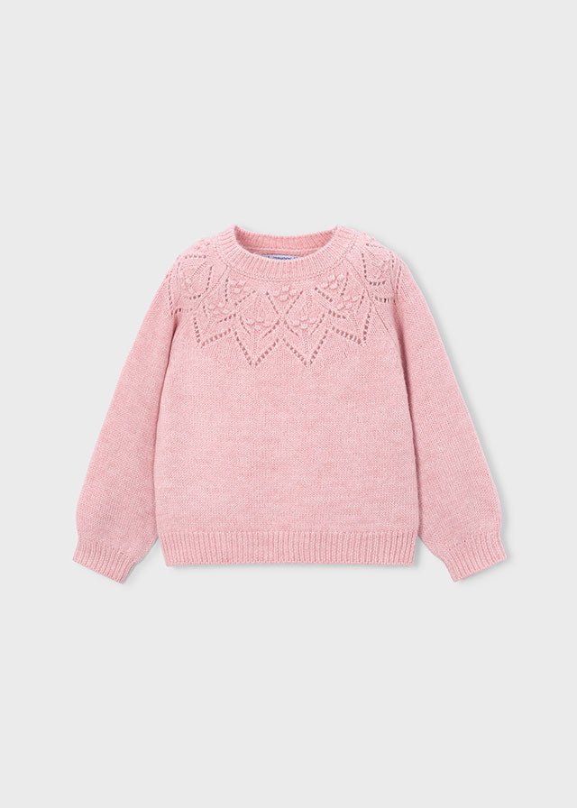 Maglione Girocollo traforato 4318 - Coccole e Ricami
