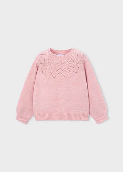Maglione Girocollo traforato 4318 - Coccole e Ricami