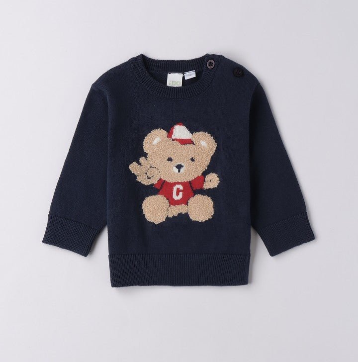 Maglione Orsetto 4F057 - Coccole e Ricami p.iva IT09642670583
